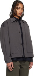 LE17SEPTEMBRE Gray Cargo Pocket Jacket