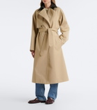 Bottega Veneta Intrecciato cotton trench coat