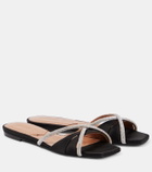 D'Accori Lust embellished satin slides