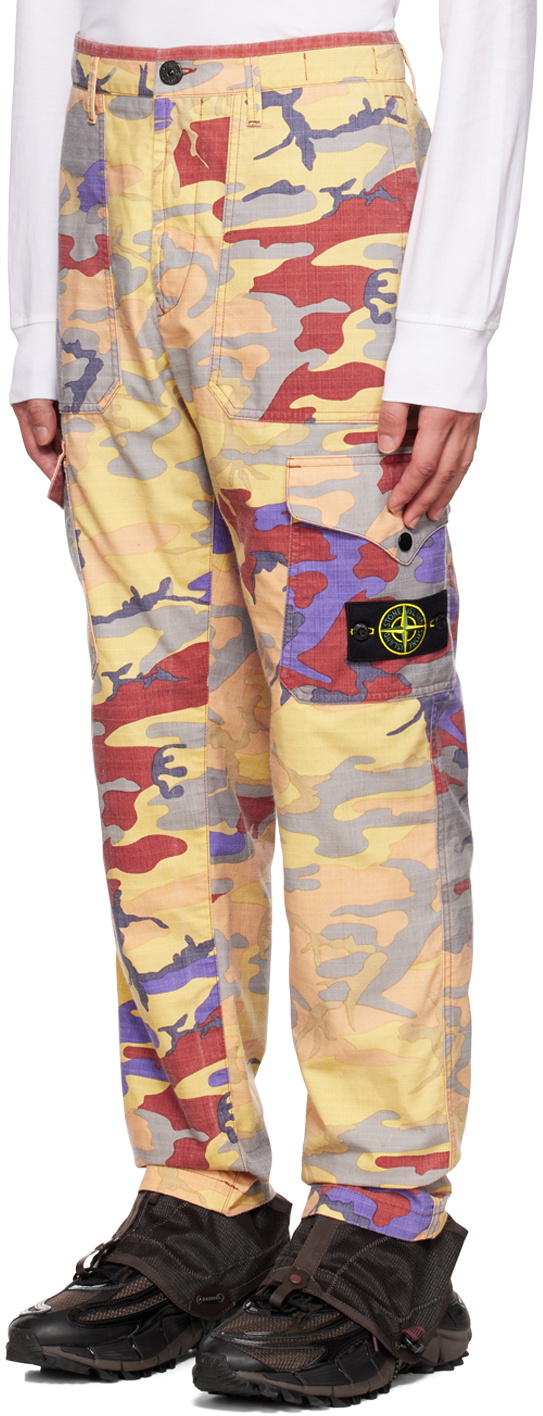 Stone Island Multicolor Heritage Camo Cargo Pants Stone Island