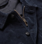 Belstaff - Rake Canvas-Trimmed Cotton-Corduroy Shirt Jacket - Blue