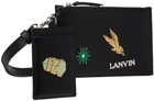 Lanvin Black Future Edition Leather Double Pouch