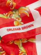 Orlebar Brown - Printed Cotton-Blend Voile Scarf