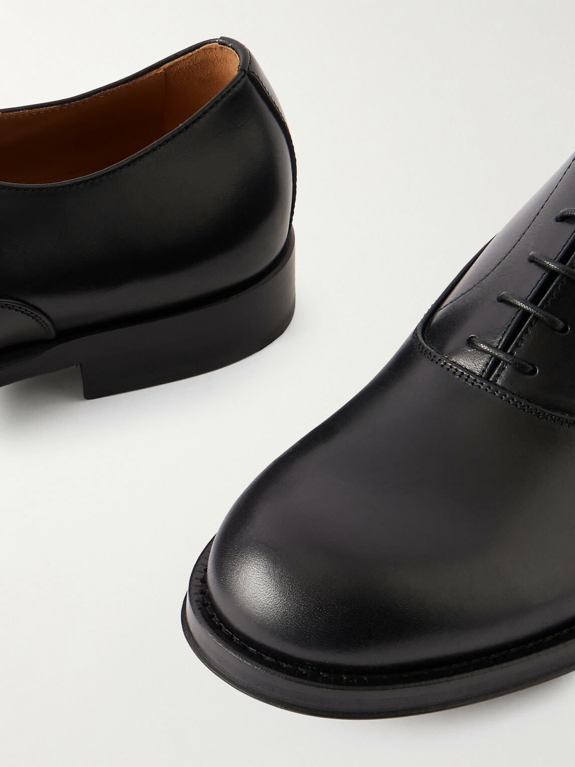 Dries Van Noten - Leather Derby Shoes - Black