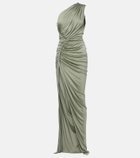 Rick Owens Lilies Shailee ruched one-shoulder gown