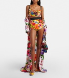 Dolce&Gabbana Floral silk-blend shorts