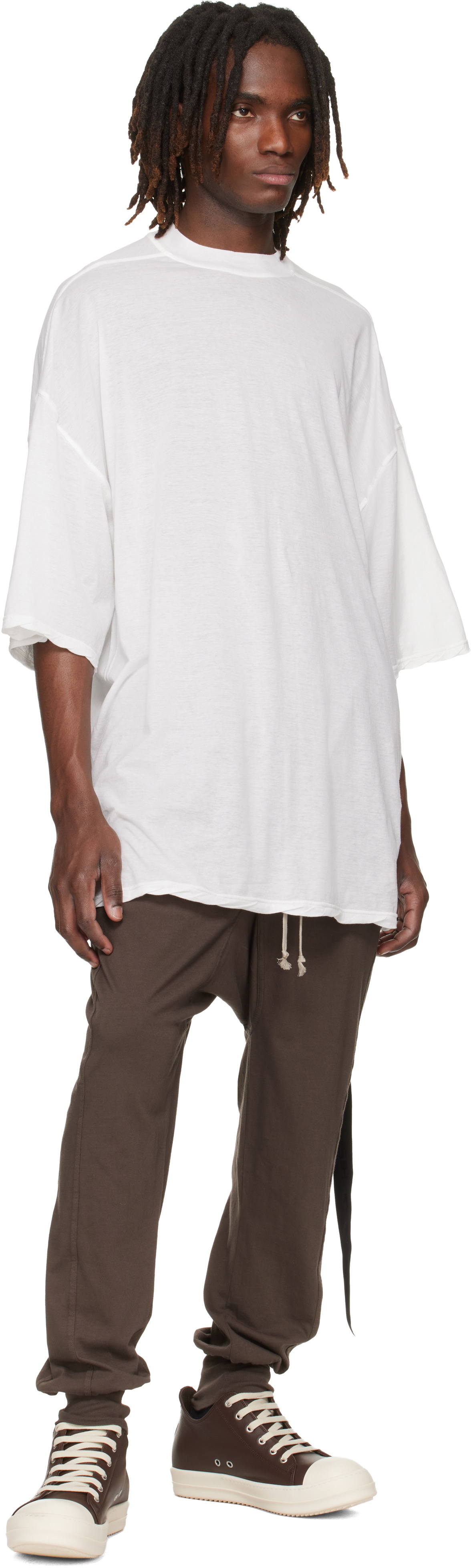 Rick Owens DRKSHDW Gray Temple Drawstring Sweatpants