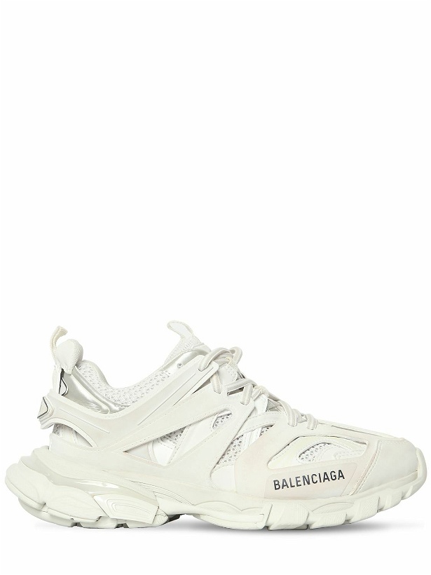 Photo: BALENCIAGA - 30mm Track Faux Leather & Mesh Sneakers