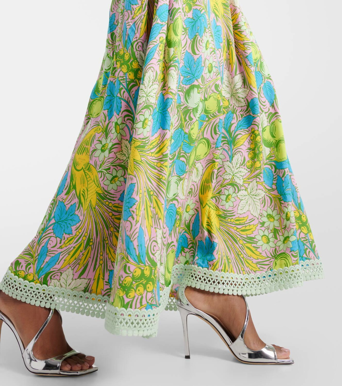 DVF ワンピース Lina printed cutout maxi dress914662 Diane von Furstenberg Lina printed cutout maxi dress Diane