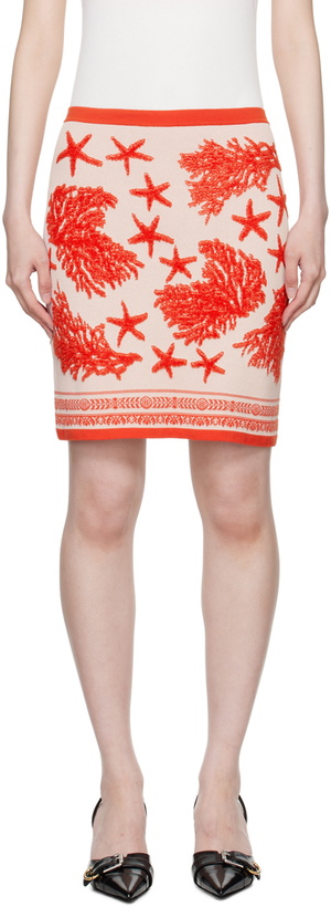 Photo: Versace Pink Barocco Sea Miniskirt