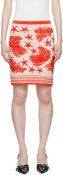 Versace Pink Barocco Sea Miniskirt