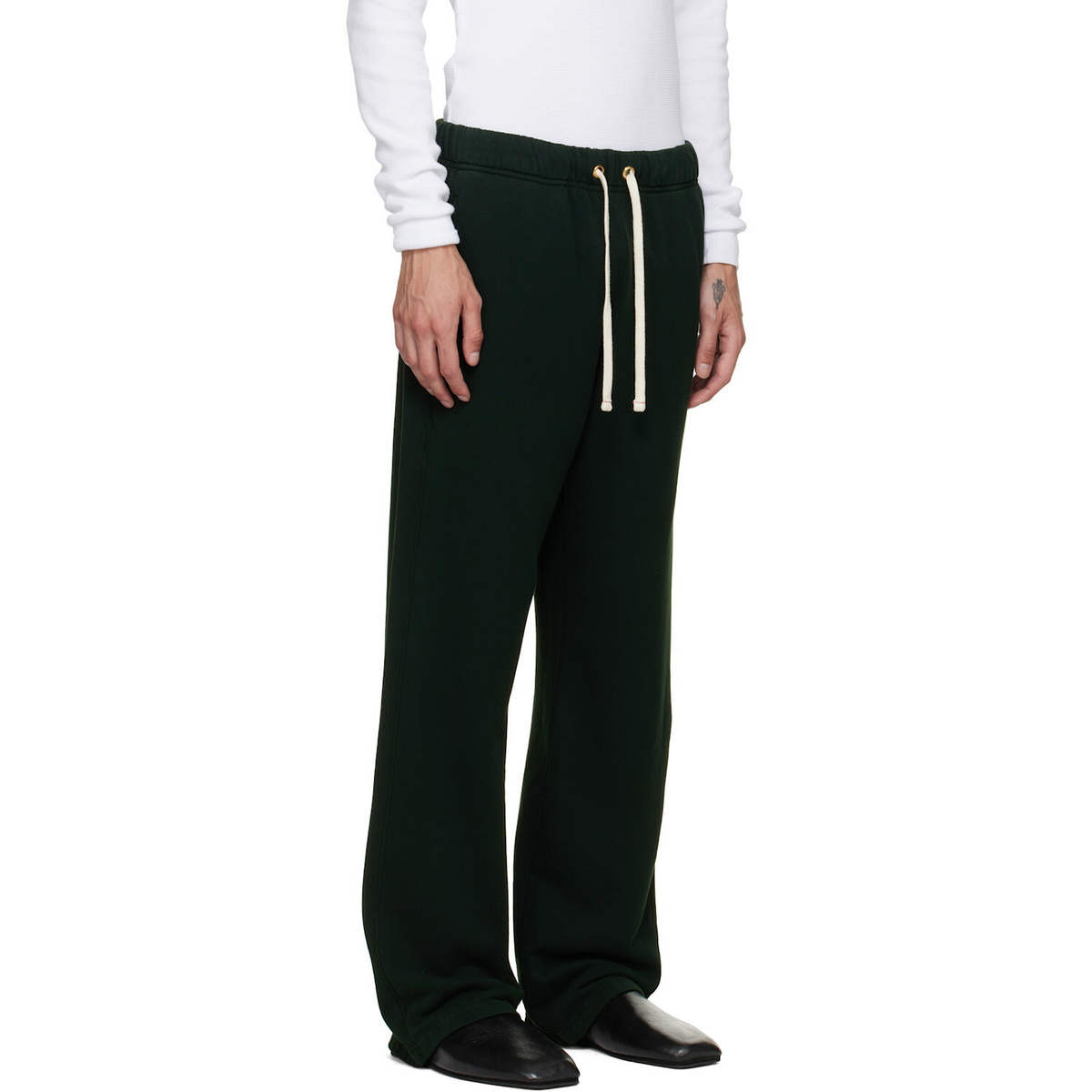 Les Tien Green French Terry Classic Sweatpants