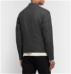 Theory - Wyndsor Slim-Fit Matte-Leather Moto Jacket - Gray
