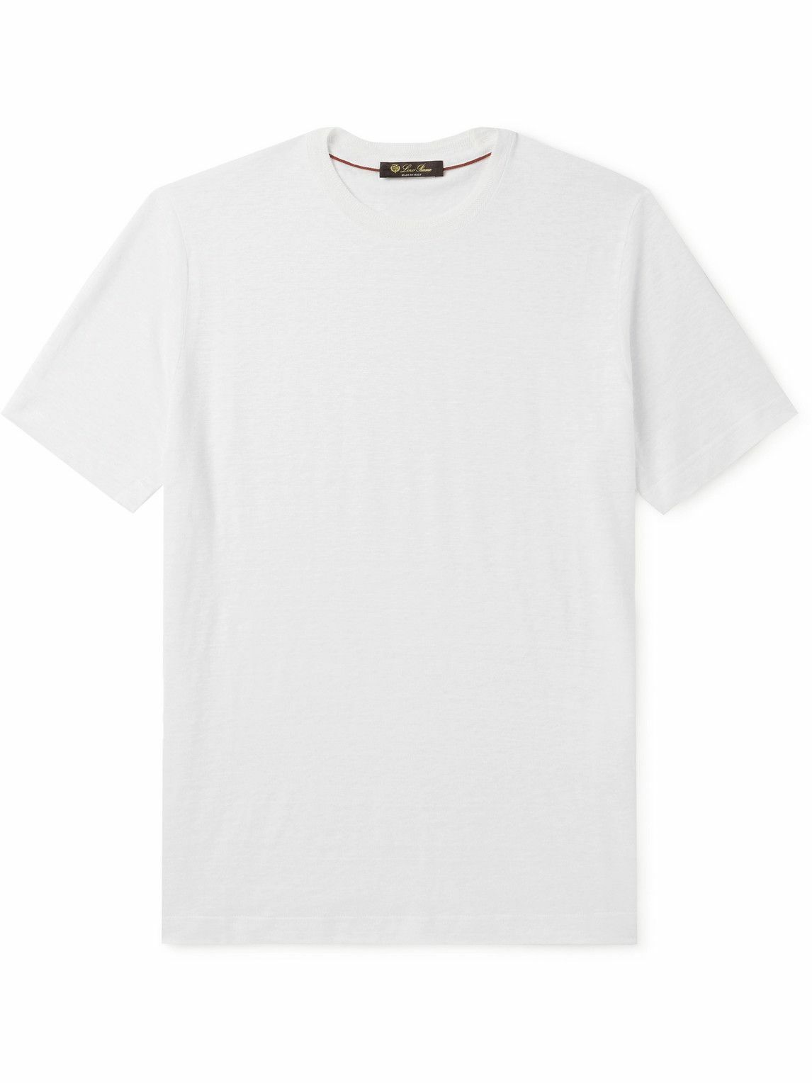 Loro Piana - Sam Linen-Jersey T-Shirt - White Loro Piana