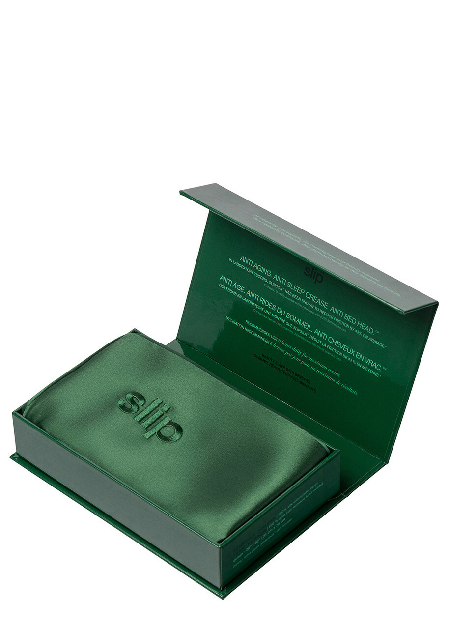 Slip Pure Silk Queen Pillowcase - Moss Green