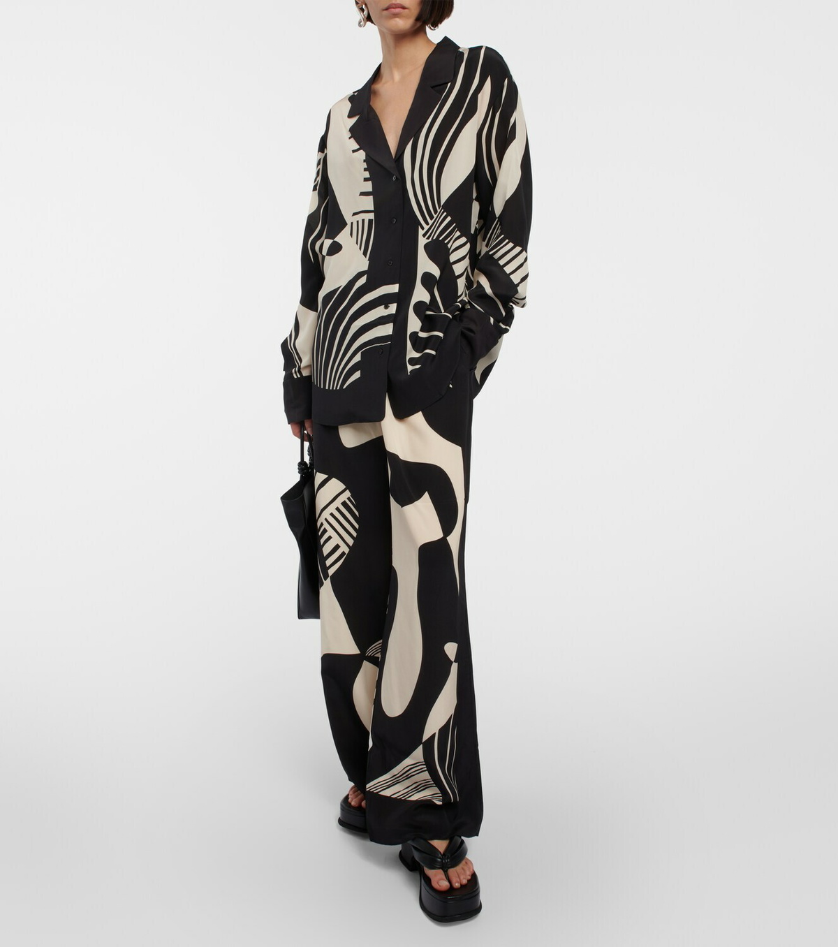 SIR Printed silk shirt