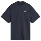 Malbon Men's Mare Mockneck T-Shirt in Navy