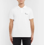 Moncler - Maglia Cotton-Piqué Polo Shirt - White