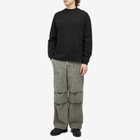 FrizmWORKS Men's Mock Neck Long Sleeve T-Shirt in Black
