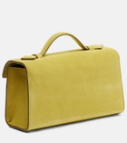 Savette Symmetry suede top-handle bag