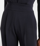 Max Mara Pleated cady straight pants
