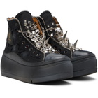 R13 Black Lace Free Kurt High Top Sneakers