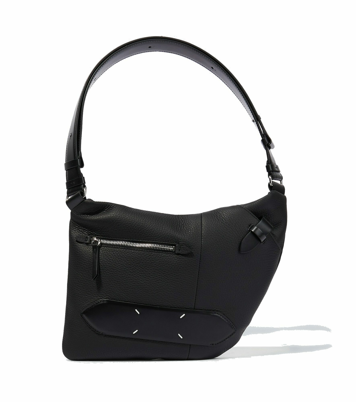 【関税＆送料込み】Maison Margiela Padded Leather Shoulder Maison Margiela Snatched Leather Shoulder Bag | Black | FARFETCH