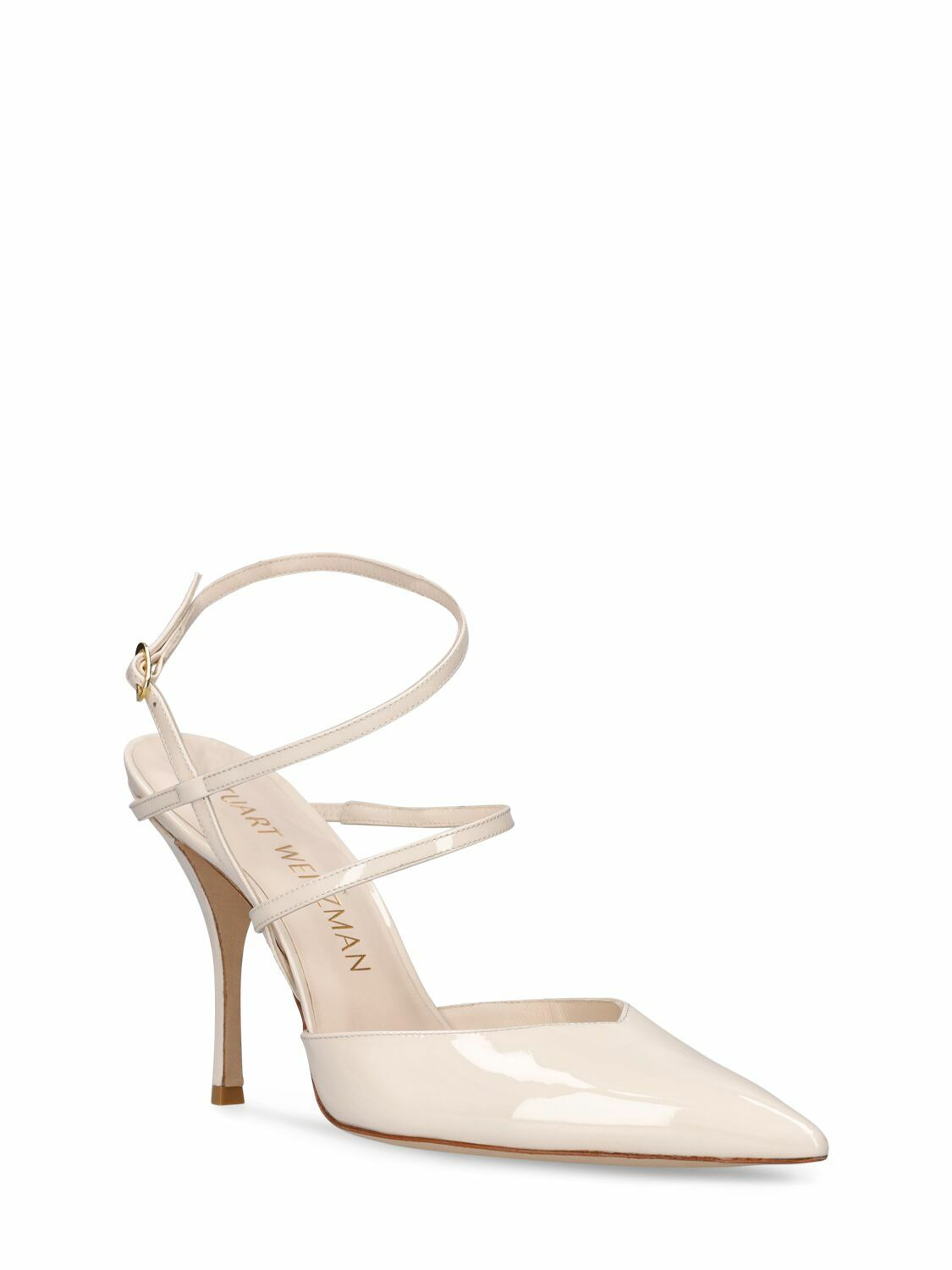 STUART WEITZMAN - 100mm Strapeze Patent Leather Pumps Stuart Weitzman