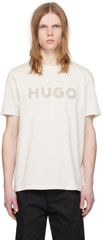 Photo: Hugo Off-White Embroidered T-Shirt