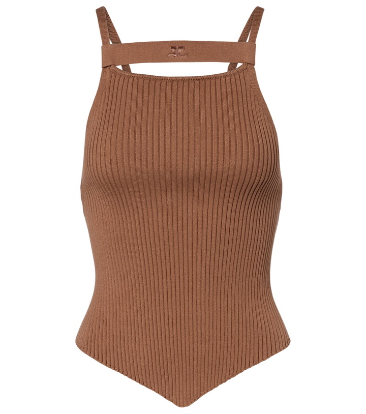 Photo: Courrèges Ribbed-knit tank top