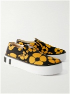 Marni - Carhartt WIP Floral-Print Canvas Slip-On Sneakers - Black
