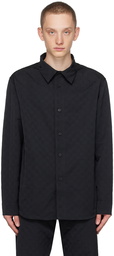 MISBHV Black Monogram Embossed Shirt