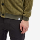CAYL Men's Alpha Fleece Cardigan in Coffee