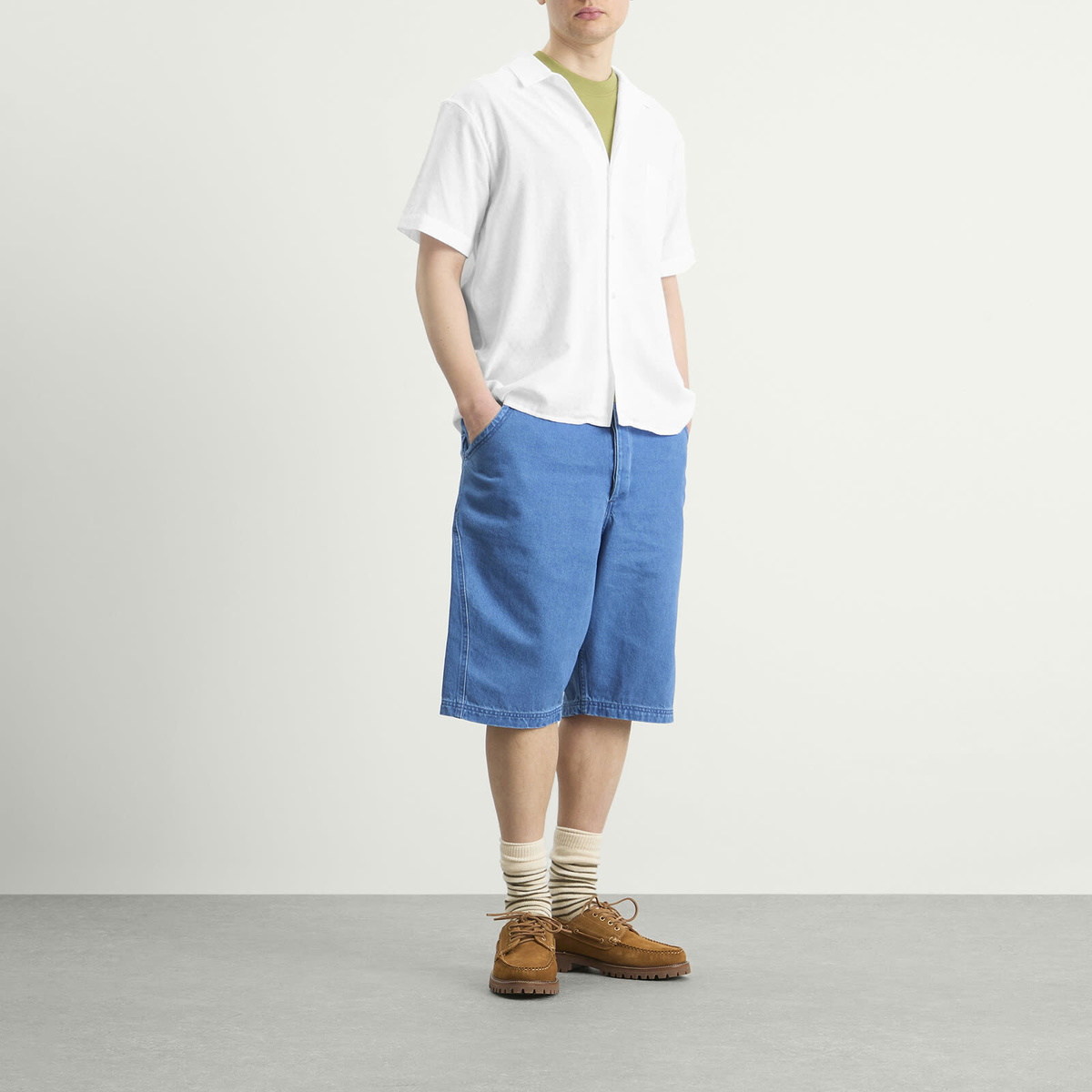 YMC Men's Lace Malick Shirt in White