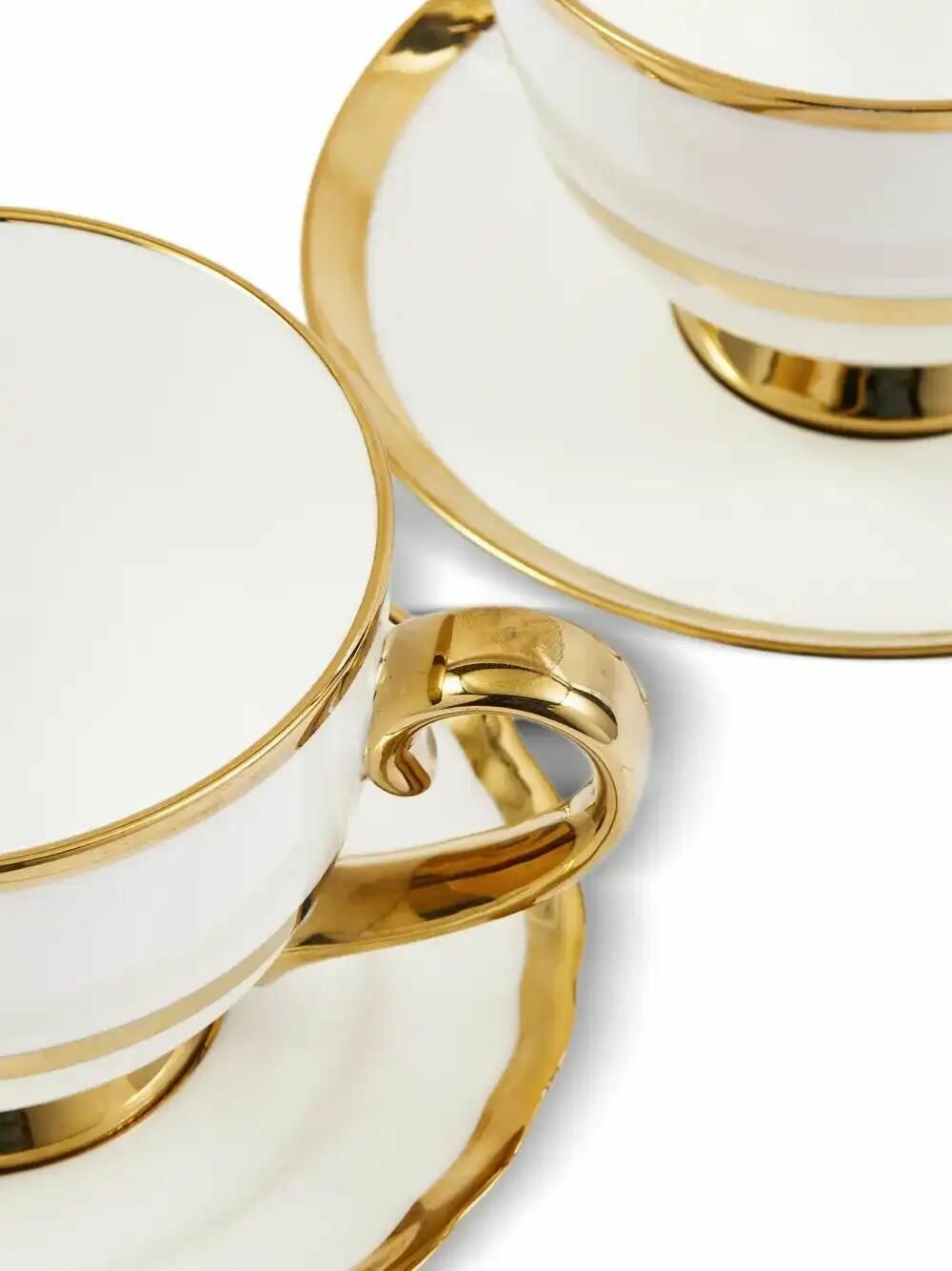 POLSPOTTEN Golden Finds Teacups (set Of Two)