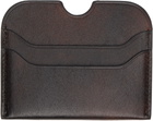 Acne Studios Brown Leather Card Holder
