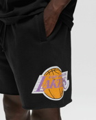 Mitchell & Ness Nba Postgame Fleece Shorts Vintage Logo Los Angeles Lakers Black - Mens - Sport & Team Shorts