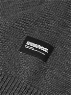 Neighborhood - Logo-Embroidered Cotton-Blend Sweater Vest - Gray