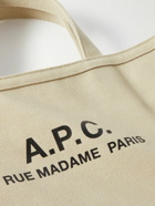 A.P.C. - Recuperation Logo-Print Cotton-Canvas Tote