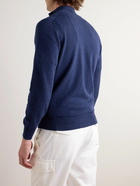 Brunello Cucinelli - Cashmere Half-Zip Sweater - Blue