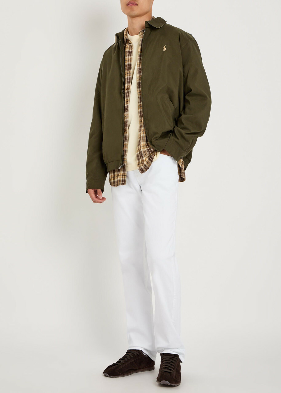 Paige Normandie Slim Straight-leg Jeans White