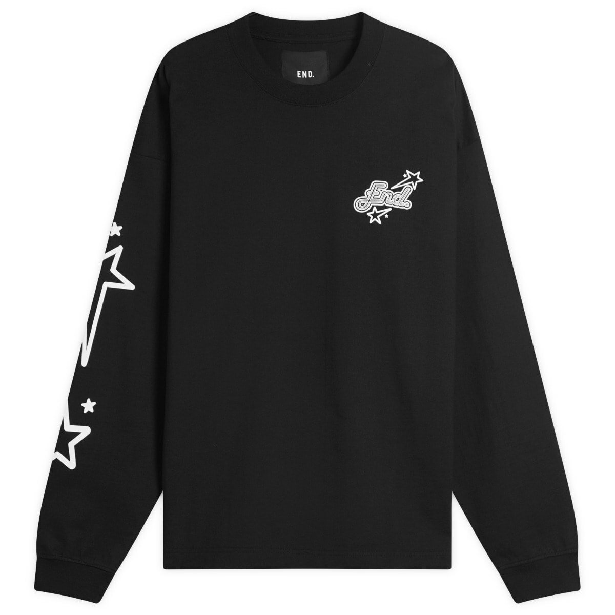 END. City Series 2.0 Glasgow Long Sleeve T-Shirt in Black