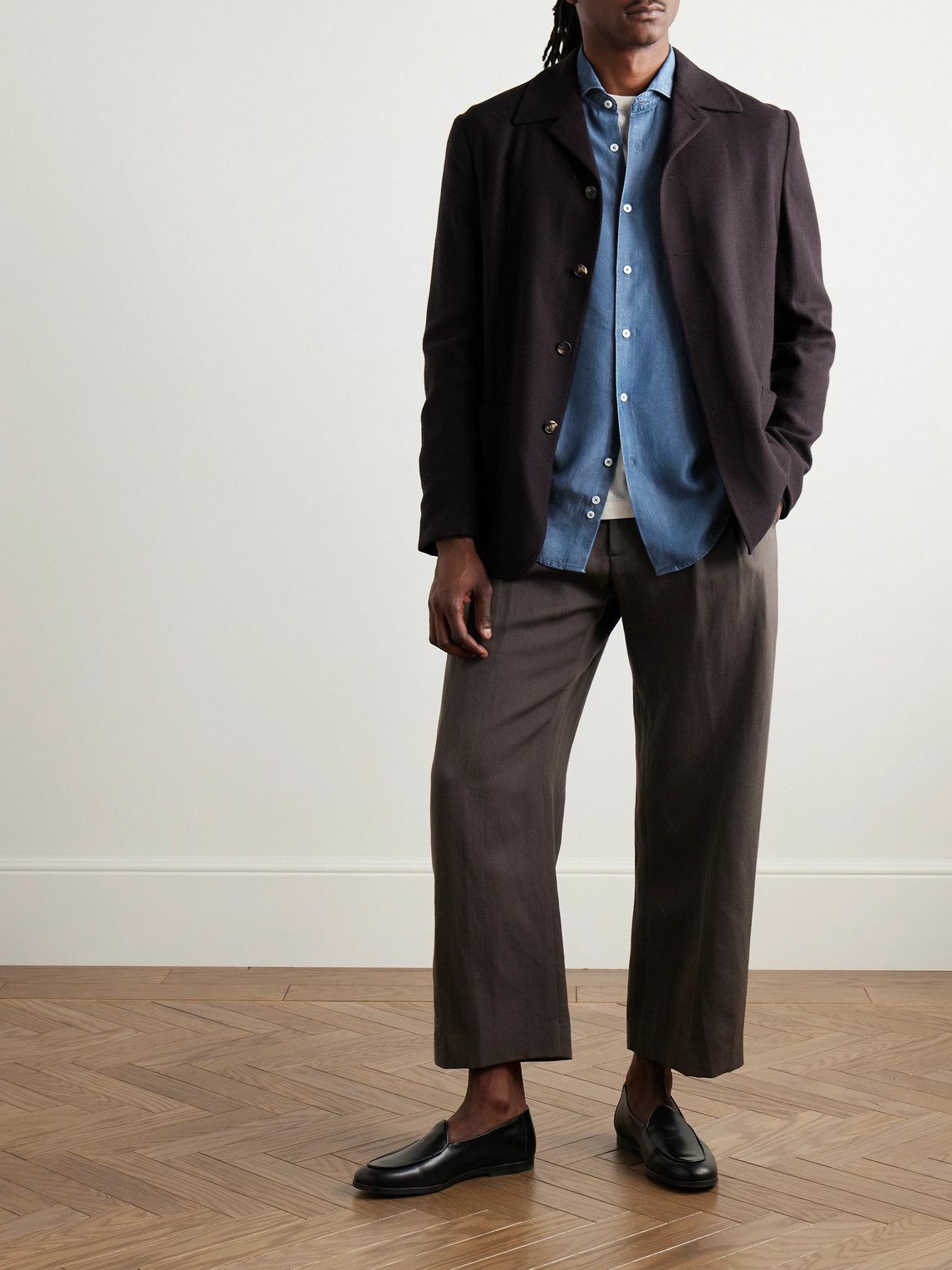 Altea - Antoine Lyocell-Chambray Shirt - Blue