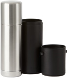 Jil Sander Black & Silver Thermos & Case, 500 mL