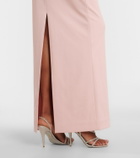 Solace London Adele satin-trimmed gown