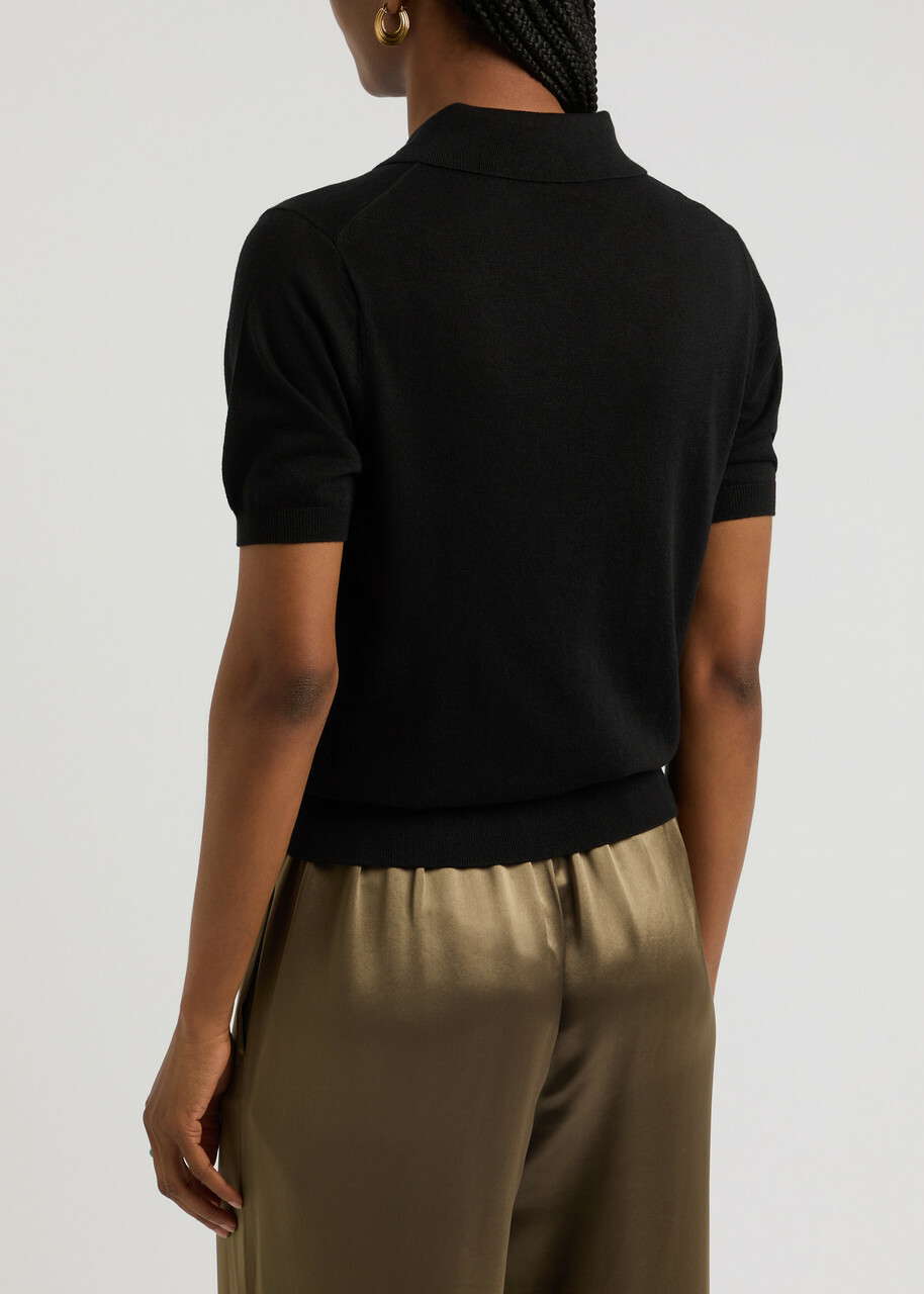 BY Malene Birger Talallia Cut-out Knitted top Black
