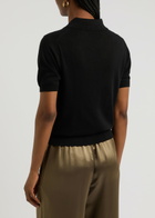 BY Malene Birger Talallia Cut-out Knitted top Black