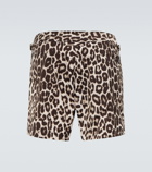 Tom Ford - Leopard print swim shorts