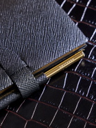 Smythson - Cross-Grain Leather Notebook - Blue