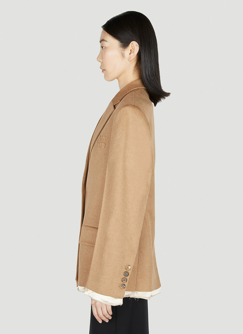 Miu Miu - Camelhair Blazer in Camel Miu Miu